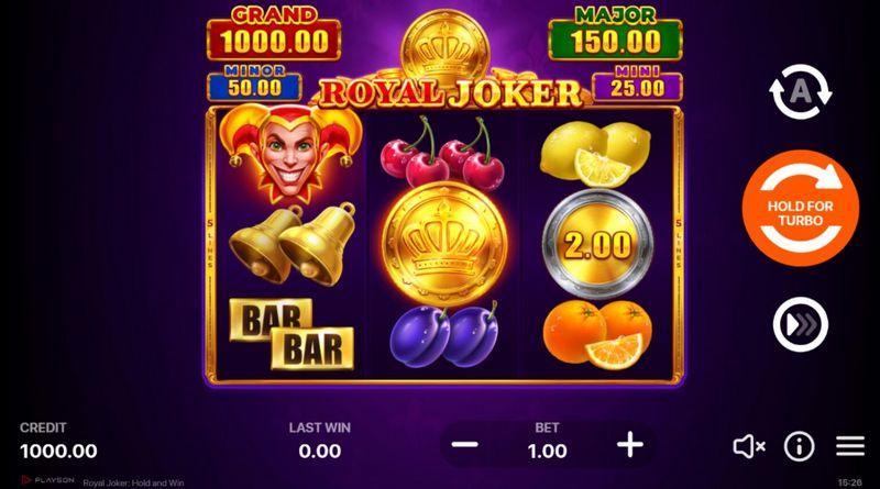 Royal Joker: Hold and Win Port : Avis sur la machine à sous : RTP, bonus et astuces